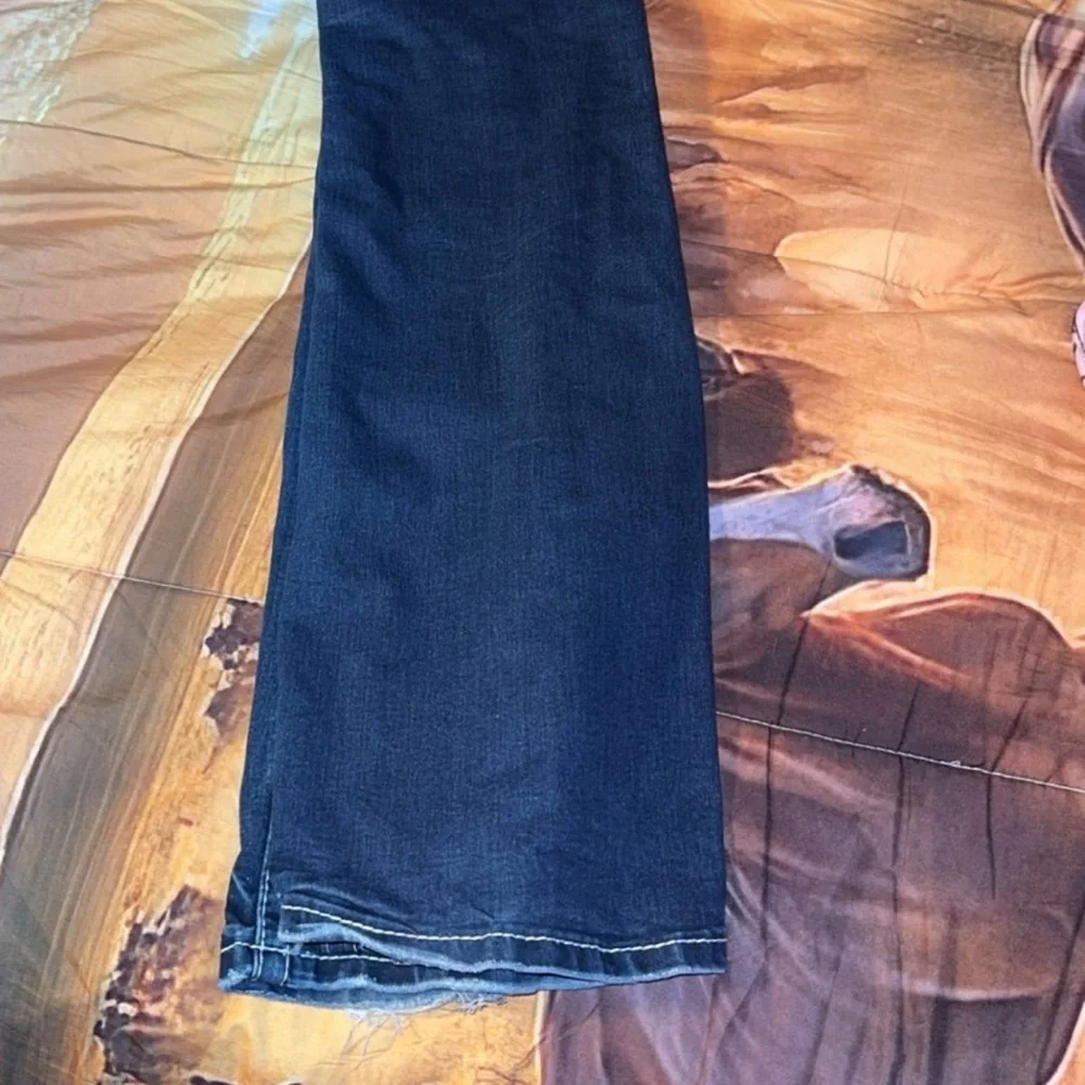 Vanity Women’s Dark Blue Jeans with Contrast Stitch - Picture 2 of 4